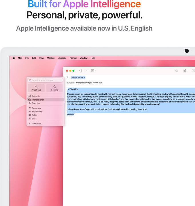 Actual product image Apple iMac 2024 (M4, 16 GB, 512 GB, Apple M4 10-Core)