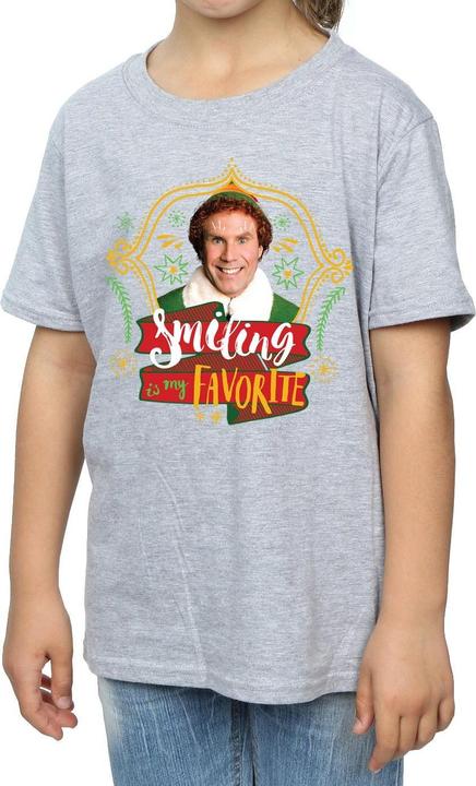 Actual product image Elf Girls Buddy Smiling Cotton T-Shirt (140, 146)