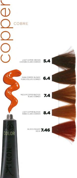 Image du produit I.C.O.N. ECOTECH COLOR natural color #6.4 dark copper blonde 60 ml (6.4 - Marron)