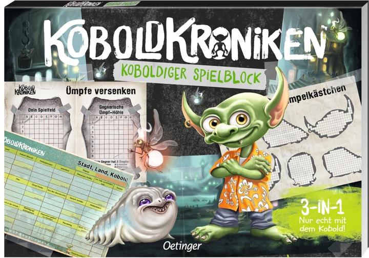 Produktbild KoboldKroniken. Koboldiger Spielblock. 3-in-1 Nur echt mit dem Kobold (Deutsch)