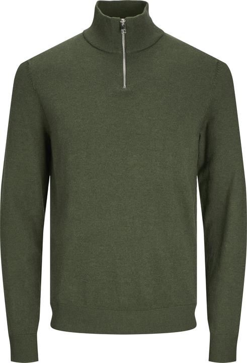 Jack & Jones Einfarbig Strickpullover mit Halber Reissverschluss Strickpullover mit Halber Reissverschluss (S)