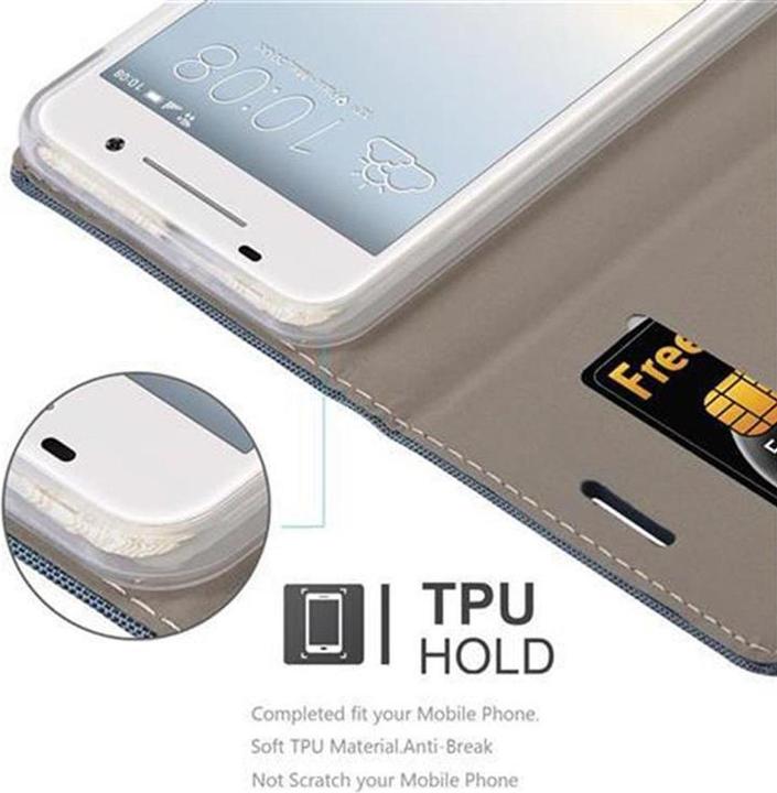 Actual product image Cadorabo Book Jeans Optics Cover (HTC One A9)