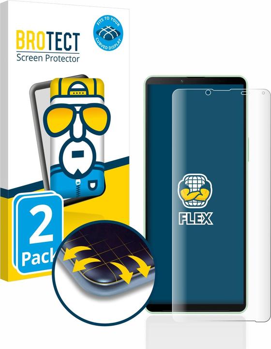 BROTECT Full-Cover Displayschutz (2 Stück, Sony Xperia 10 V)