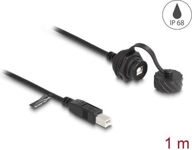 Produktbild Delock Kabel RJ45 Stecker zu RJ45 Buchse zum Einbau mit Vers (F/UTP, CAT5e, 0.25 m)