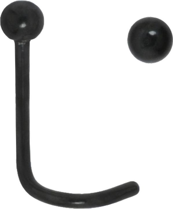 Actual product image Bijouteria Nose piercing (Surgical steel 316L, PVD coating (black))