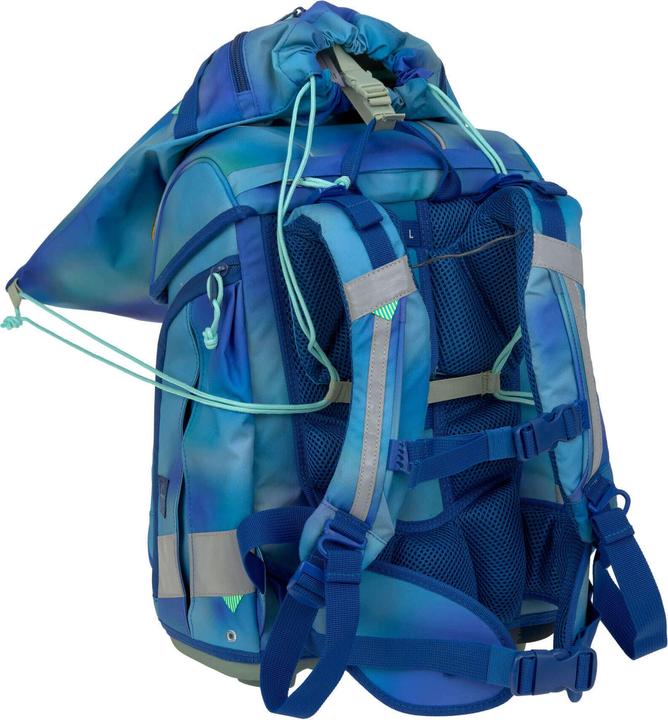Immagine prodotto Lässig Schulrucksack-Set Boxy, Grün / Blau (21 l)