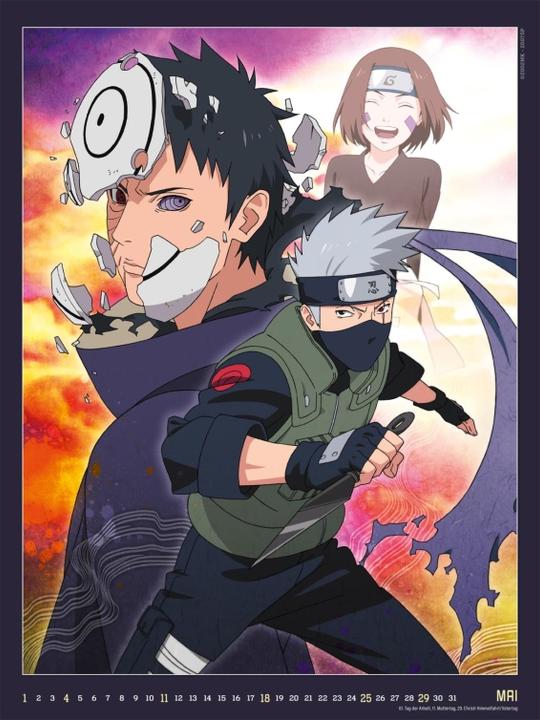 Immagine prodotto Calendario Poster Naruto Shippuden 2025 (Copertina rigida, Tedesco)