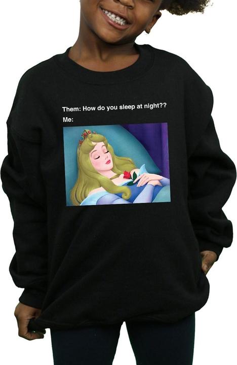 Actual product image Disney Girls Sleeping Beauty Meme Sweatshirt (140, 146)