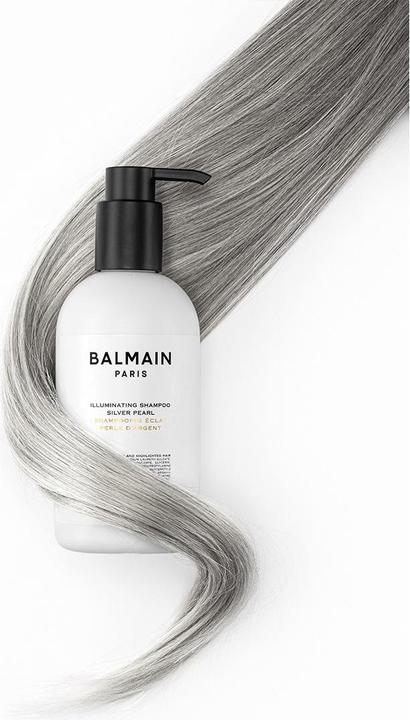 Produktbild Balmain Illuminating Shampoo Silver Pearl Shampoo Correcting Shade Forond And Gray Hair 300Ml (300 ml, Flüssiges Shampoo)