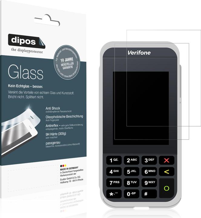 Produktbild Dipos Anti-Shock Displayschutz Matt 9H (1 Stück, Verifone e285)