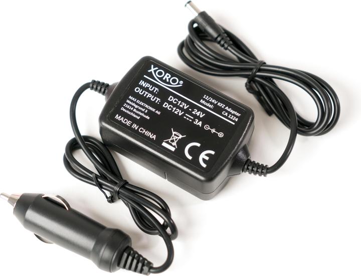 Xoro CA1224 Stabilisierter 12V/24V KFZ Adapter