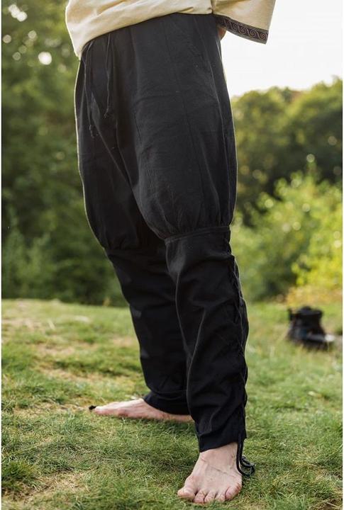 Immagine prodotto Carbone Pantaloni pirateschi/medievali con allacciatura delle gambe Magnus (L)