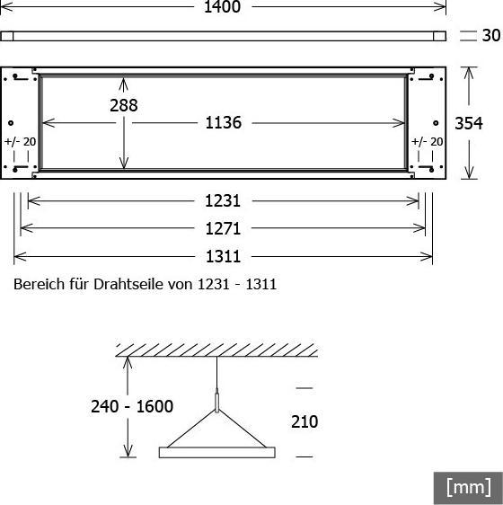 Produktbild LTS PIANO-P 140.0840/SENSO SCHWARZ (8380 lm)