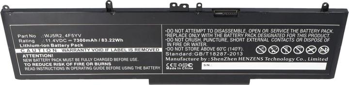 Immagine prodotto AccuCell Batteria adatta per Dell Precision 3510, 3510 Workstation, WJ5R2, 4F5YV, 11.4V 7300mAh (7300 mAh)