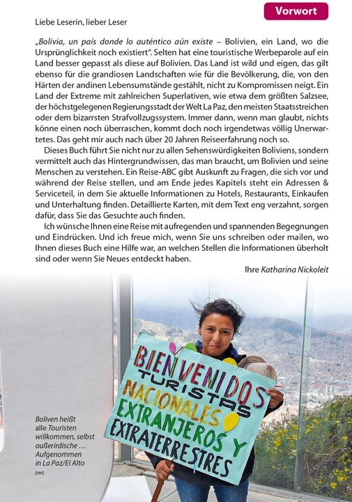 Produktbild Reiseführer Bolivien (Deutsch, Katharina Nickoleit, 2024)