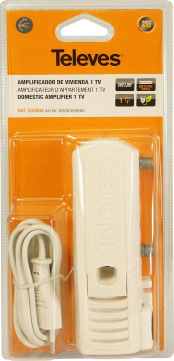 Immagine prodotto Televes Amplificatore BK 35dB RK KROK35RK65 5-65MHz PST+Equalizzatore 553504