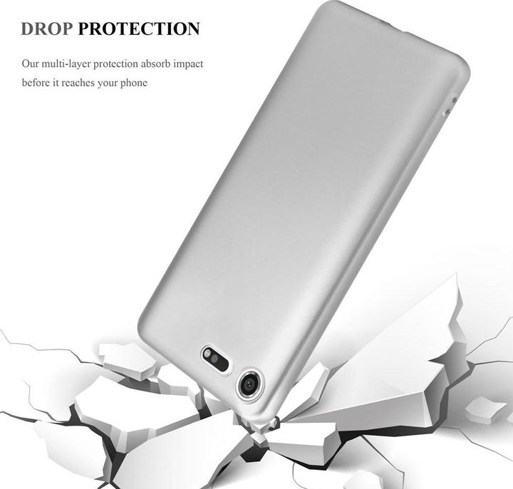 Actual product image Cadorabo Bumper TPU Matt Metallic (Sony Xperia XZ Premium)