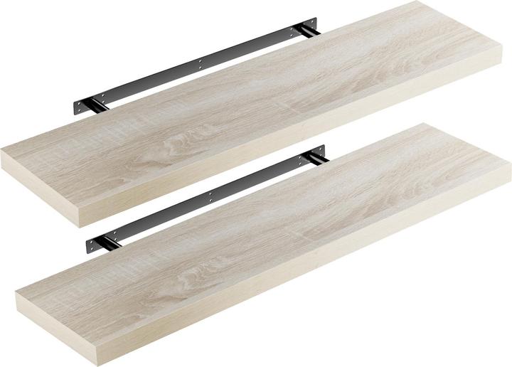 Actual product image Casaria 2x Floating Shelves (90 x 23 x 3.8 cm)