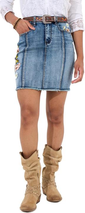 Actual product image Joe Browns Floral Embroidered Denim Skirt (36)