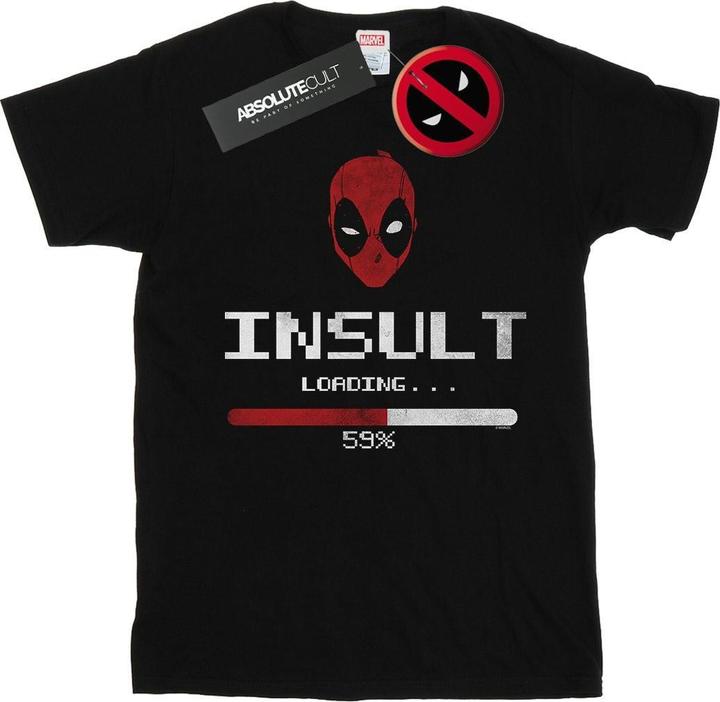 Image du produit - T-shirt DEADPOOL INSULT LOADING - Femme (M)