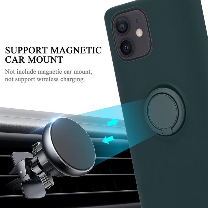 Productafbeelding Cadorabo TPU Vloeibare Ring Silicone Hoesje (Apple iPhone 12 mini)