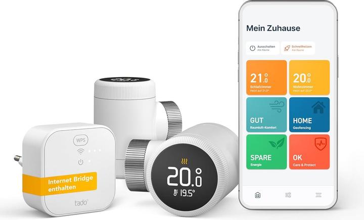 Produktbild tado° Smartes Heizkörperthermostat Starter Kit X