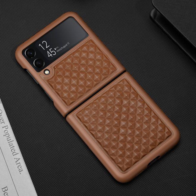 Actual product image Dux Ducis Venice Series Genuine Leather Case (Samsung Galaxy Z Flip4)
