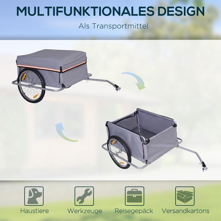 Actual product image Homcom Transport trailer including trailer coupling