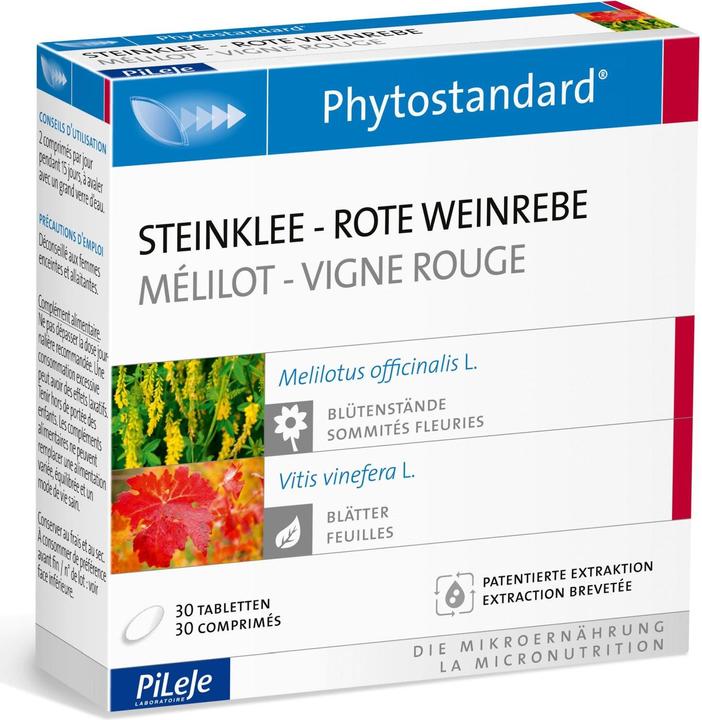 Phytostandarts Steinklee - Rote Weinrebe Tablette (30 Stück, Tabletten, 35 g)