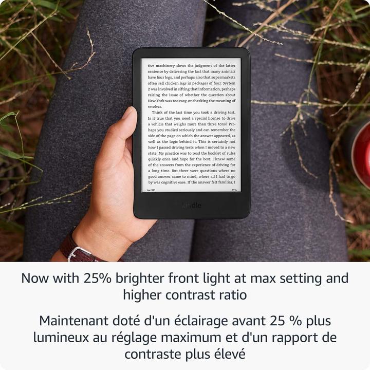 Actual product image Amazon Kindle black w/o ads (6", 16 GB, Black)