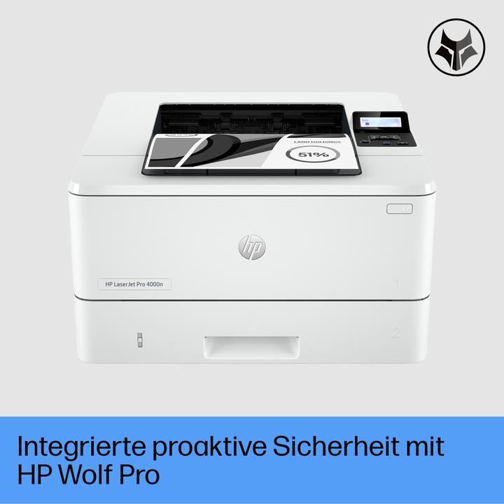 Produktbild HP LaserJet Pro 4002dn (Laser, Schwarz-Weiss)