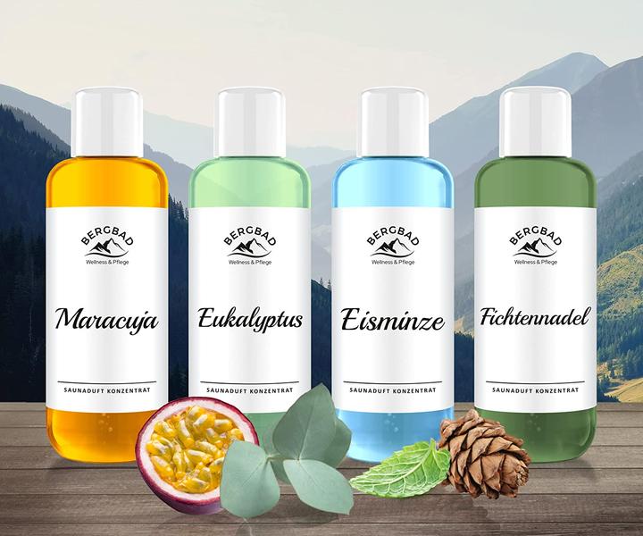 Immagine prodotto Bergbad Set di infusi per sauna 4 x 250 ml
