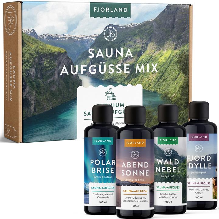 Image du produit Fjorland Set d'infusion pour sauna, 4 x 100ml