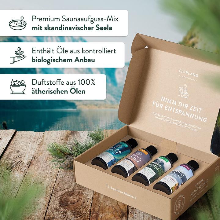 Image du produit Fjorland Set d'infusion pour sauna, 4 x 100ml