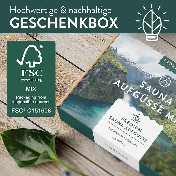 Image du produit Fjorland Set d'infusion pour sauna, 4 x 100ml