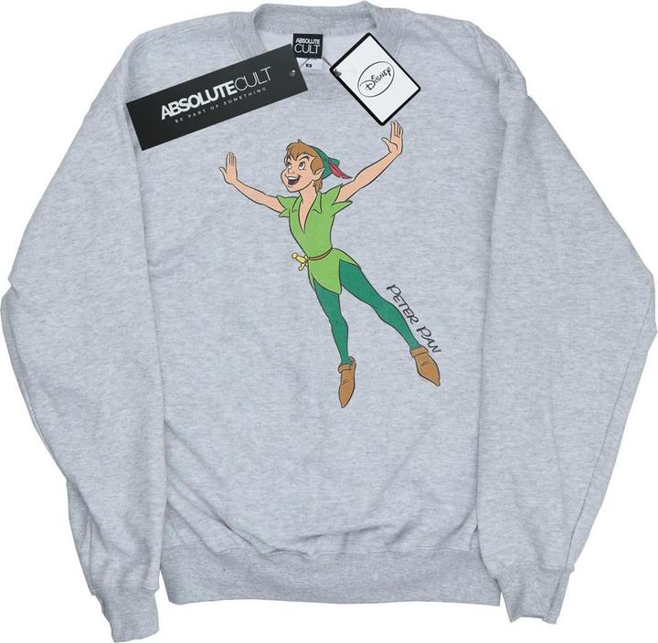 Actual product image Disney Mens Classic Flying Peter Pan Sweatshirt (M)