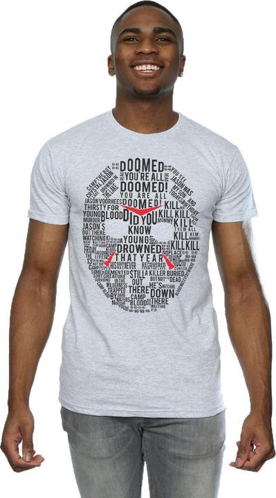 Produktbild Absolute Cult Jason Text Mask TShirt (3XL)