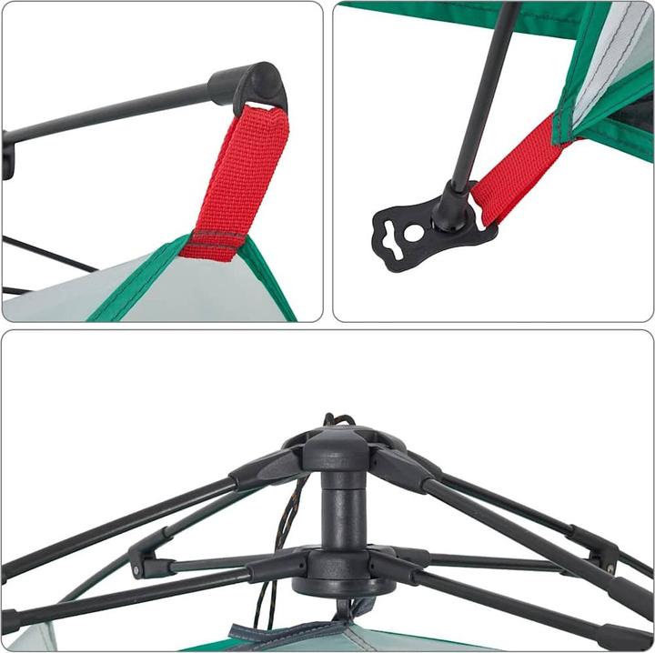 Produktbild VidaXL Strandzelt Seegrün Quick Release Wasserdicht (Strandzelt + Strandmuschel, 1.10 kg)