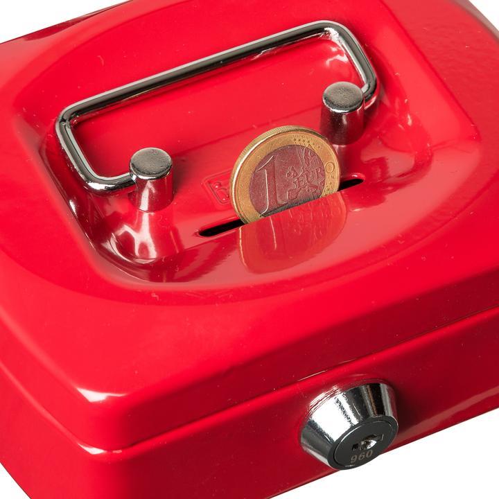 Actual product image Idena Cash box Mini 125x95x60mm, red