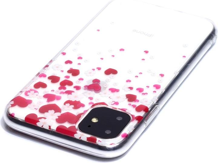 Image du produit Ueli Express iPhone 11 Super Slim Coque en caoutchouc Coeurs (Apple iPhone 11)