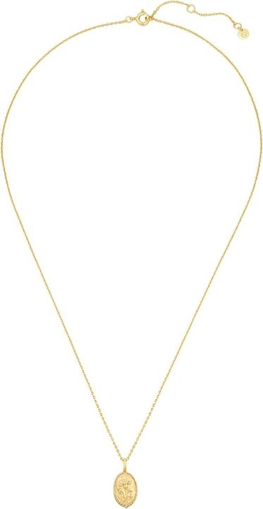 Immagine prodotto Glanzstücke München Collana da donna fiore di nascita gennaio garofano - 37180 (Argento, 40 - 45 cm)