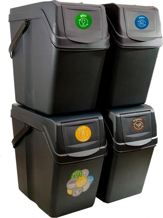 Immagine prodotto Prosperplast Secchio per il riciclaggio 4 cubi antracite (100 l)