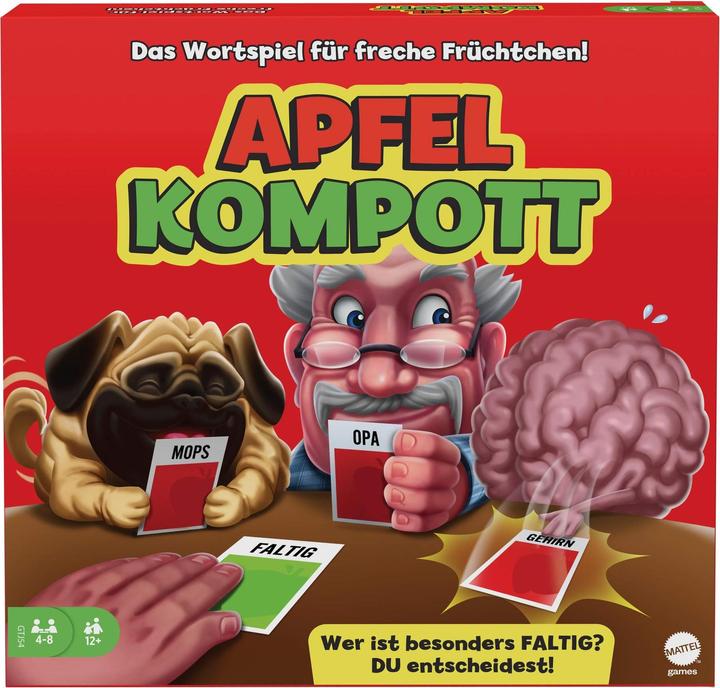 Actual product image Mattel Games Apples to Apples Party in a Box (German)