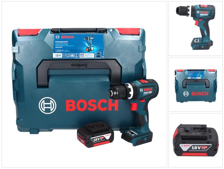 Produktbild Bosch Professional Bosch GSB 18V-90 C Professional Akku Schlagbohrschrauber 18 V 64 Nm Brushless + 1x Akku 5,0 Ah + L- (Akkubetrieb)