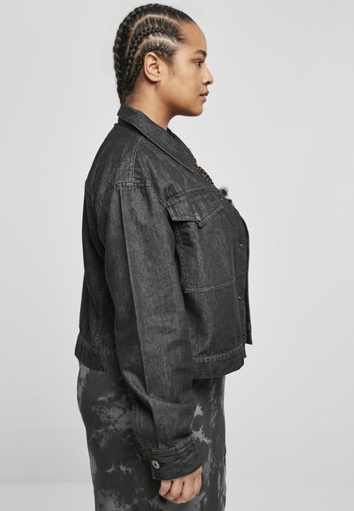 Actual product image Urban Classics Ladies Short Oversized Denim Jacket (L)