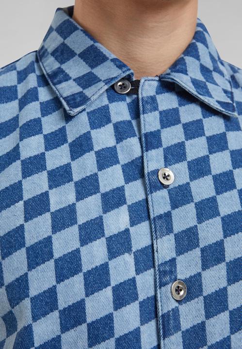 Actual product image Urban Classics Laser Check Printed Boxy Shirt - 166805 (L)