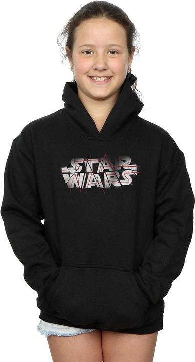 Actual product image Star Wars Girls The Last Jedi Spray Logo Hoodie (152, 158)
