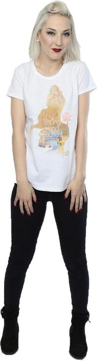 Actual product image Disney Princess Womens/Ladies Belle Filled Silhouette Cotton T-Shirt (M)