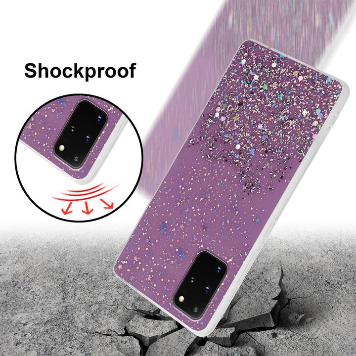 Actual product image Cadorabo TPU cover sparkling glitter (Samsung Galaxy S20+)