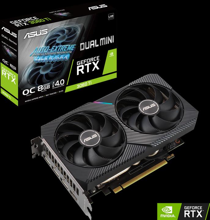 Image du produit ASUS GeForce DUAL RTX 3060 Ti O8G MINI V2 (8 Go)